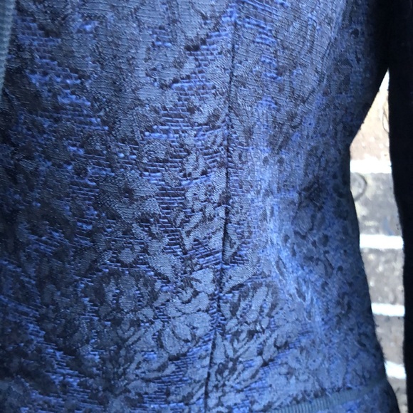 Banana REPUBLIC Navy Blue Black Collar Blazer - Picture 3 of 8